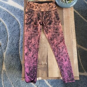 RBX Active Leggings, Purple and Orange, Women's Medium